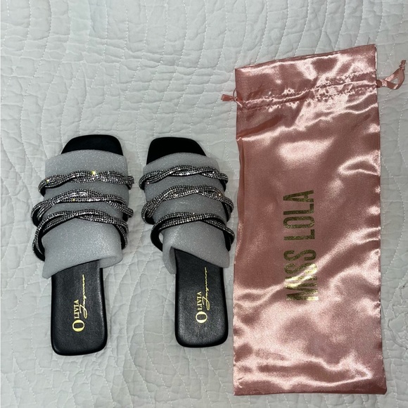 Miss Lola Rhinestone Sandals - Picture 3 of 4